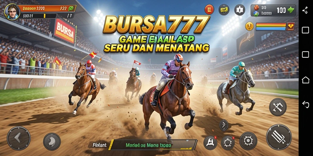 Tampilan seru BURSA777 saat balapan di lintasan menantang.