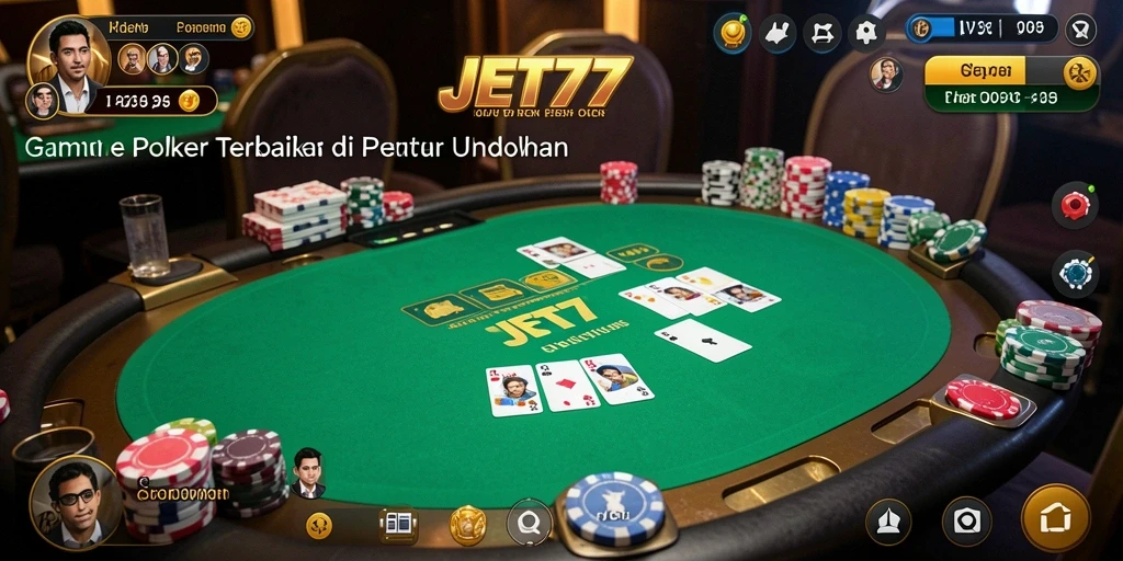Tampilan gameplay <strong>JET77</strong> yang mendebarkan dan interaktif.