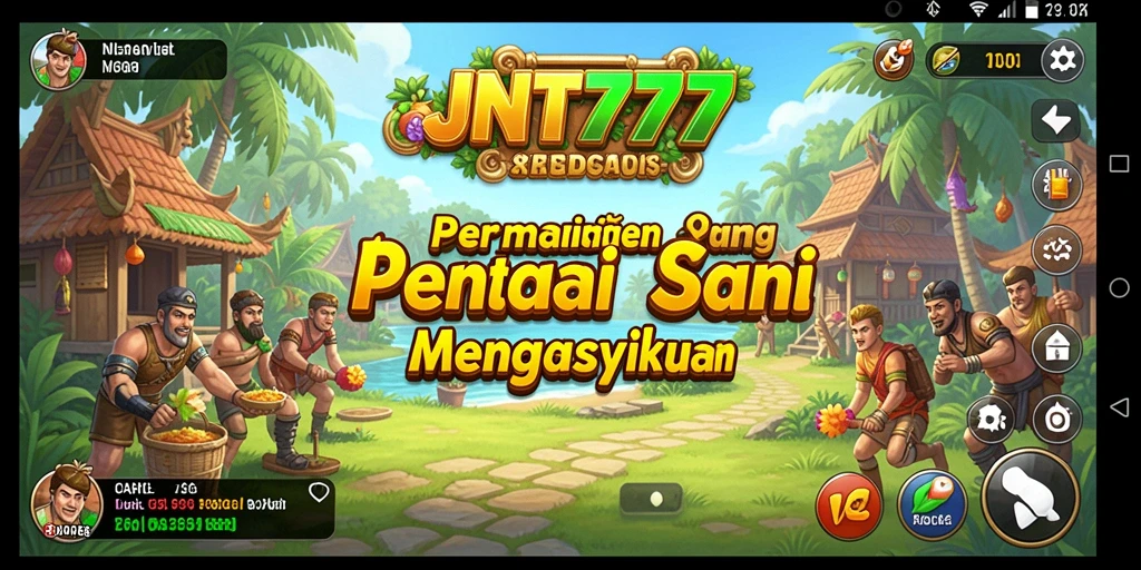 Tampilan gameplay JNT777 dengan penuh warna dan tantangan menarik.