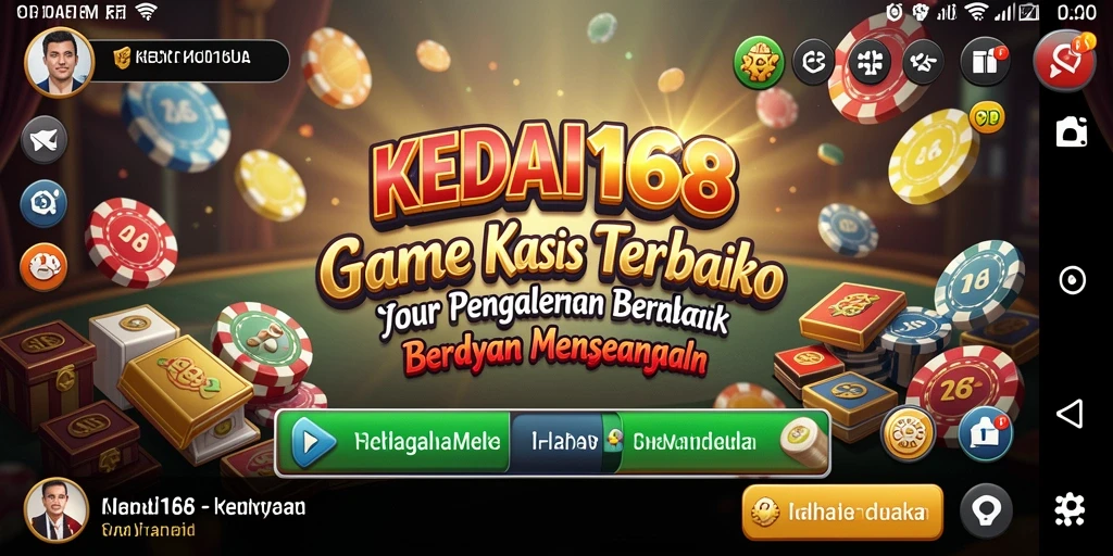 Tampilan gameplay kasino yang menarik di KEDAI168.