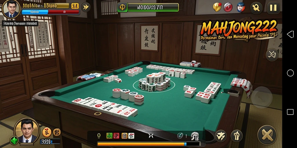 Tampilan gameplay menegangkan di MAHJONG222 dengan aksi TPS.