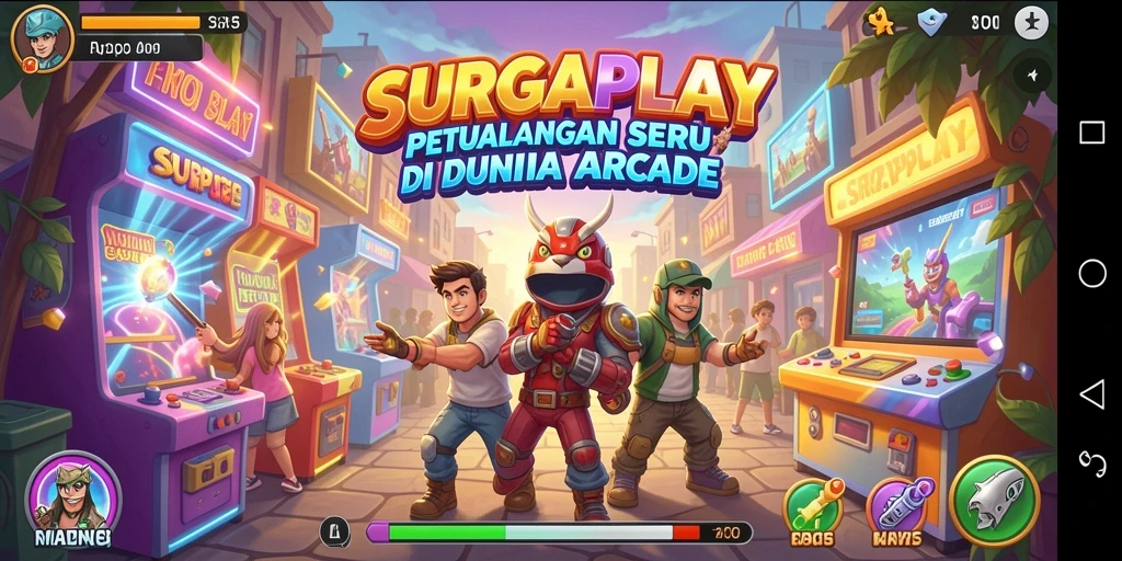 Tangkapan layar SURGAPLAY menampilkan gameplay seru dengan banyak aksi.