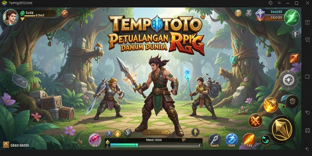 Tampilan menarik dari gameplay seru dalam TEMPOTOTO.