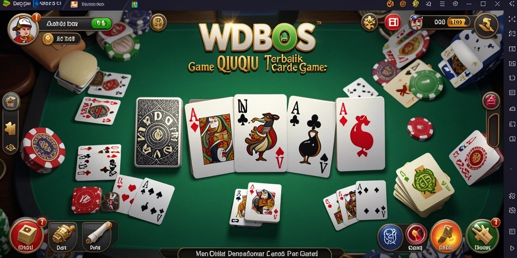Screenshot gameplay QiuQiu yang penuh aksi di WDBOS.