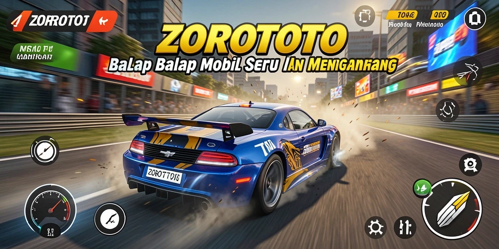 Screenshot gameplay balap yang menegangkan di ZOROTOTO.